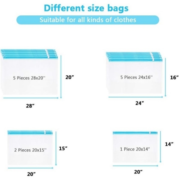 Compression Storage Bags for Travel, Lot of 13 - Picture 4 of 6